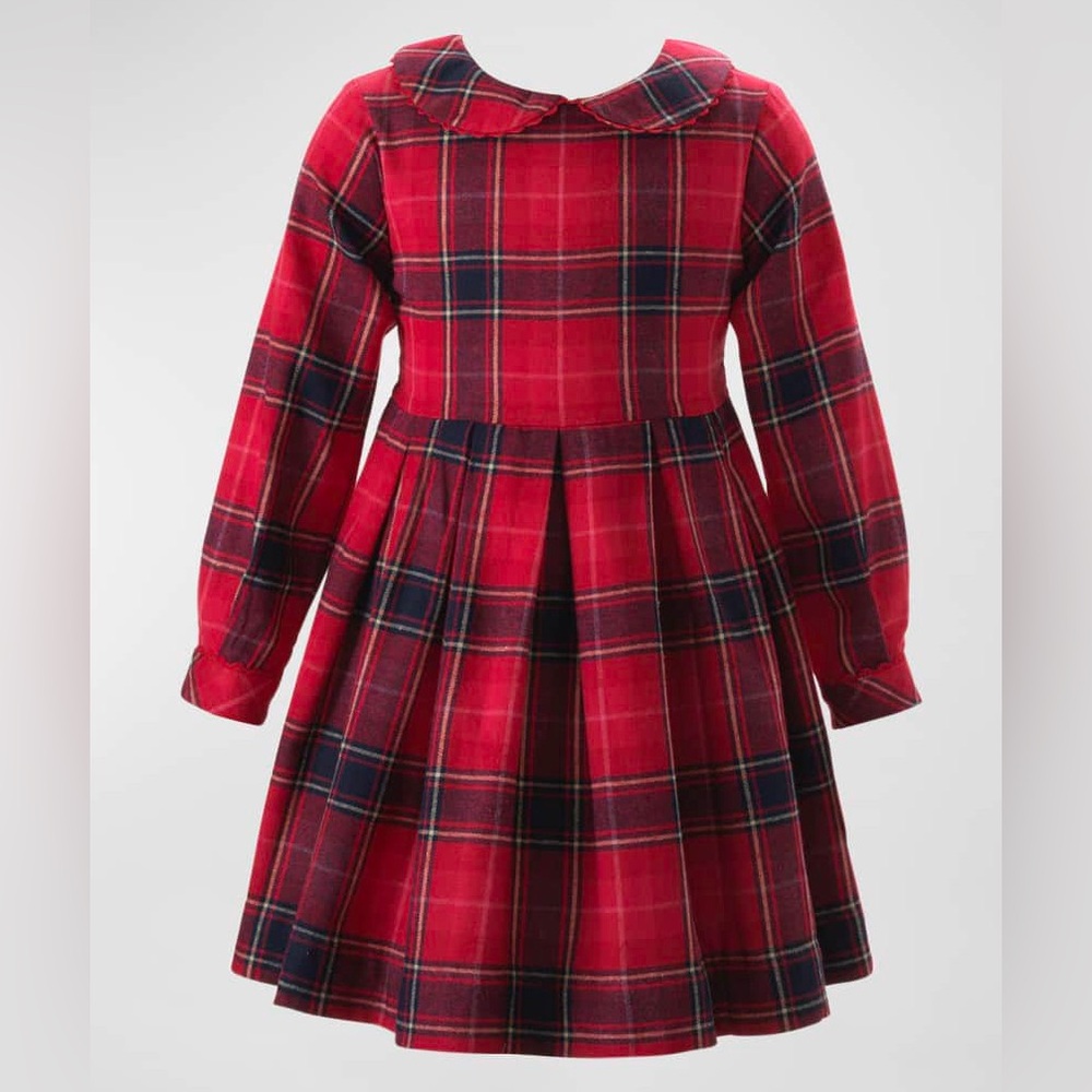 NWT Rachel Riley
Girl's Tartan-Print Pleated Dress